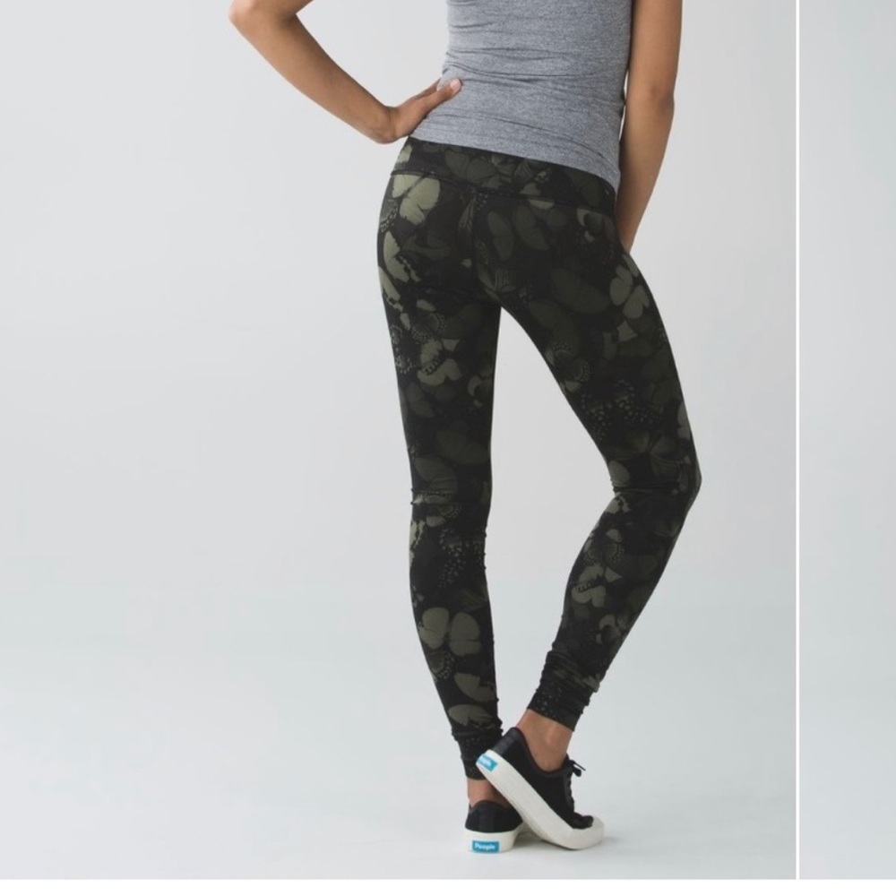 Lululemon Wunder Under Pant 
Biggie So Fly Butterfly size 10